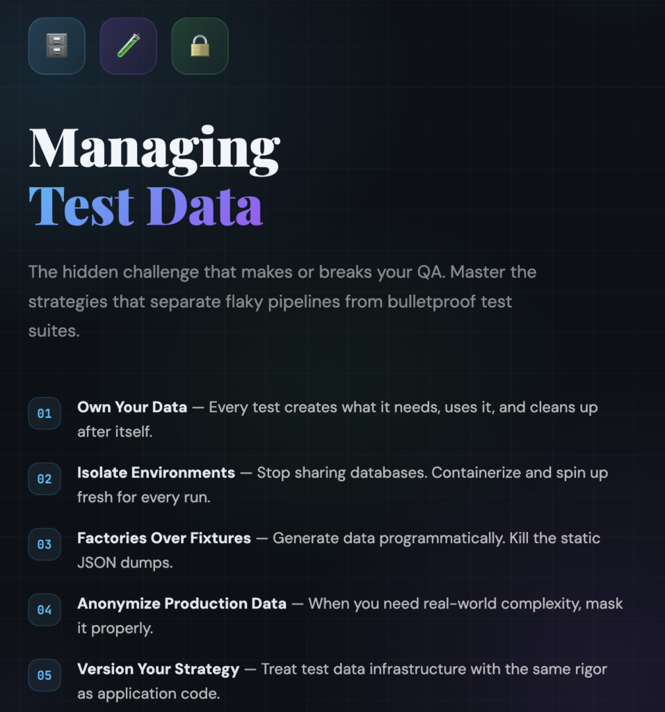 Managing Test Data: The Hidden Challenge That Makes or Breaks Your QA